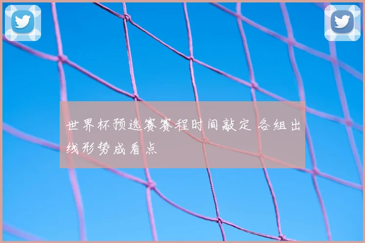 世界杯预选赛赛程时间敲定 各组出线形势成看点